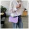 Korean Style Solid Color Underarm Bag