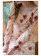 Elegant Rose Printed Velvet Dress