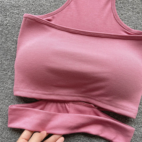 Chic Hollowed Padded Halter Top