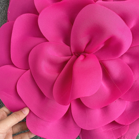 Solid Color 3d Floral Camisole