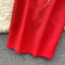 Top&Half-body Skirt Rhinestone Studded 2Pcs