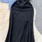Denim Jacket&Black Slip Dress 2Pcs