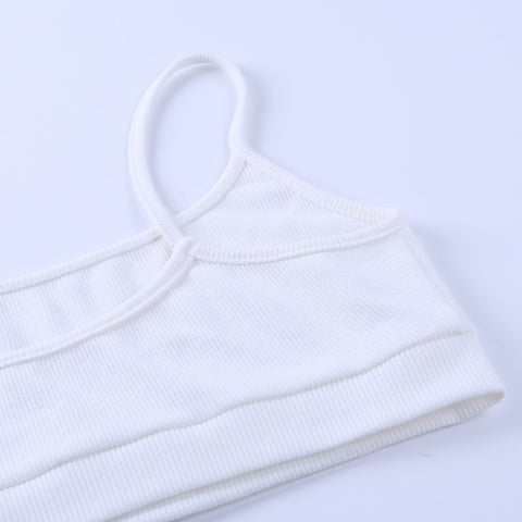 Camisole&Shorts Knitted Sportswear 2Pcs