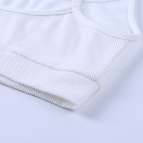 Camisole&Shorts Knitted Sportswear 2Pcs