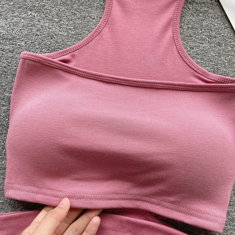 Chic Hollowed Padded Halter Top
