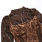 High-end Turtleneck Lace Patchwork Dress