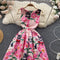 Ethnic Style Sleeveless Floral Dress
