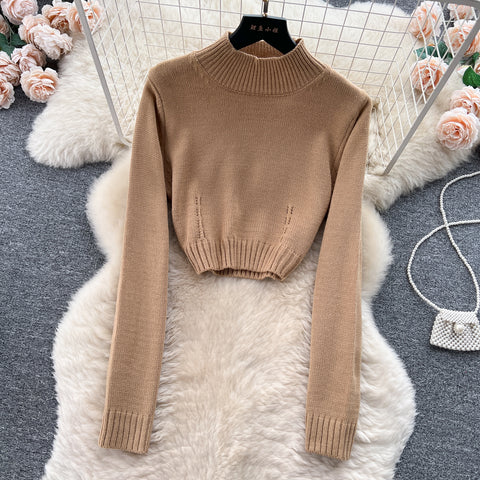 Turtleneck Sweater&Skirt Knitted 2Pcs