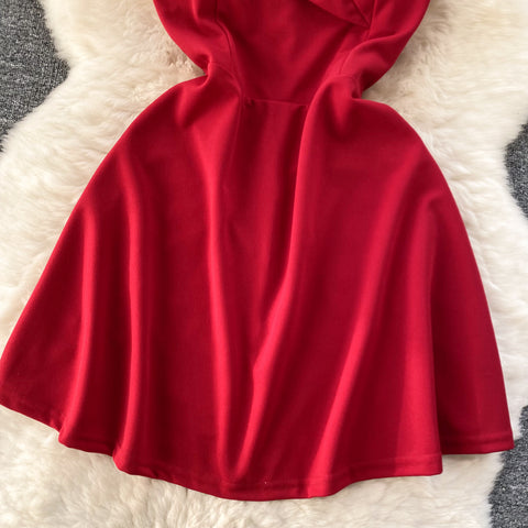 Sexy A-line Solid Color Party Dress