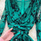 Elegant Lace-up Floral Printed Dress