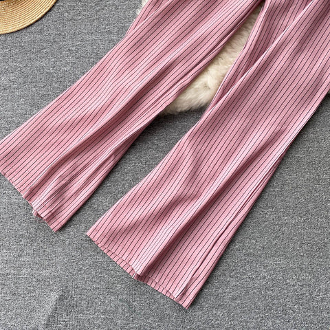Striped Camisole&Trousers 2Pcs Set