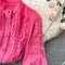 Niche Crochet Long-sleeve Shirt