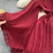 Premium Flared Sleeves Pleated Chiffon Dress