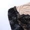 V-neck Jacquard Black Lace Top