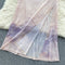 Tie-dye Lace-up Split Slip Dress