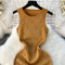Lozenge Rhinestone Studded Knitted Dress