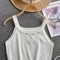 Niche Beaded Knitted Short Camisole