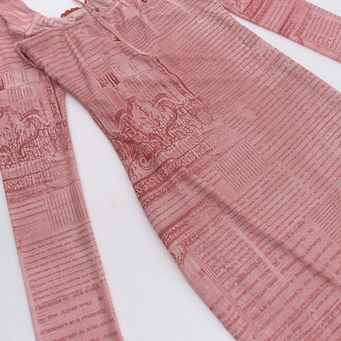 High-end Lace Trim Bodycon Dress