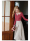 Romantic Style Solid Color Hollowed Knitwear
