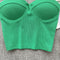 Solid Color Padded Strapless Top
