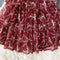 Crochet Lace Puff Sleeve Cake Dress