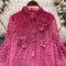 3d Floral Water-soluble Lace Blouse