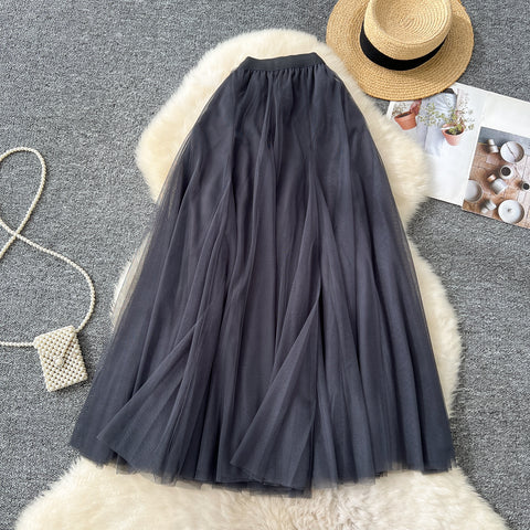 Fairy A-line Puffy Mesh Skirt