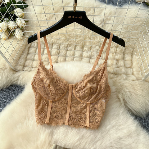 Camisole&Polka Dot Mesh Dress 2Pcs