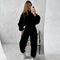 Hoodie&Draped Trousers Oversized 2Pcs