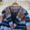 Thermal Tweed Color Blocking Coat