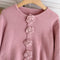 Elegant 3D Rose Flared Sleeve Knitwear