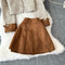 Tweed Cardigan&Pleated Skirt 2Pcs