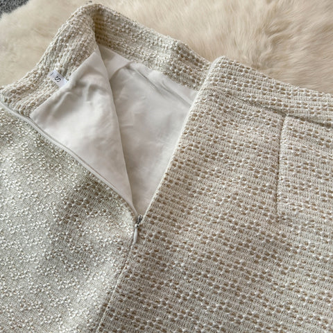 Bow Cardigan&Skirt Patchwork 2Pcs