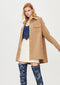 Korean Style Lapeled Tweed Trench Coat