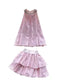 Beaded Top&Pleated Skirt Sweetie 2Pcs