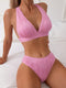 Solid Color Bikini Strappy Premium Swimwear