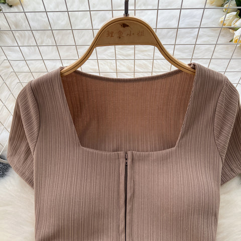 Zipped Top&Trousers Casual 2Pcs