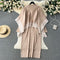 Shawl Cardigan&Knitted Dress 2Pcs