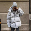 Solid Color Puffy Cotton Jacket