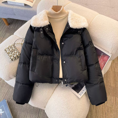 Furry Doll Collar Cotton Jacket