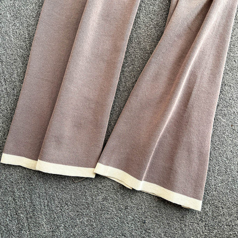 Cardigan&Vest&Trousers Knitted 3Pcs