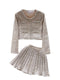 Tweed Blazer&Pleated Skirt Sweetie 2Pcs