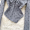 Hottie Polka Dot Lace Patchwork Knitwear