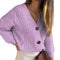 Bright Color Twisted Thick Thread Cardigan