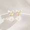 Pearl Bow Sweet French Earrings