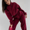 Zipped Sweatshirt&Trousers Casual 2Pcs