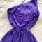 Asymmetric Sequined One-shoulder Slip Dress