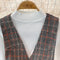 Plaid Tweed Dress&Knitwear 2Pcs