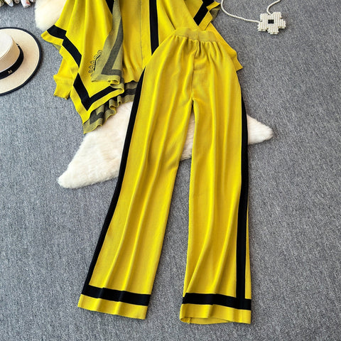 Cardigan&Sweater&Trousers Knitted 3Pcs