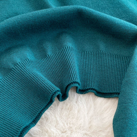 Jacquard Sweater&Trousers Knitted 2Pcs